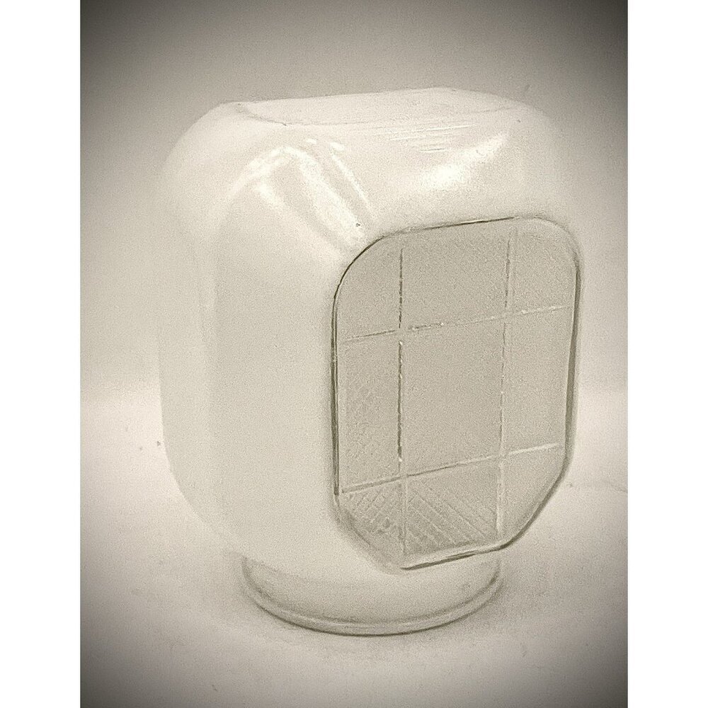 Art Deco Milk Glass Light Globe Retro Shade Ceiling Bath Porch Mid Century Diver